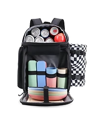 J World Picnic Backpack with Insulated Compartments & Mat