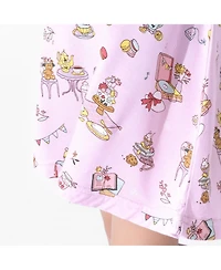 Bellabu Bear Baby Girls Tea Party Short Sleeve Dress