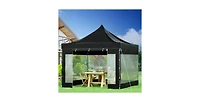 Slickblue Pop Up Canopy Tent Outdoor Gazebo with Removable Sidewalls Wheeled Bag Waterproof
