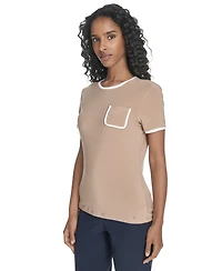 Tommy Hilfiger Women's Short-Sleeve Crewneck Pocket Tee