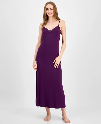 I.n.c. International Concepts Women's Lace-Trim Knit Nightgown, Exclusively at Macy's