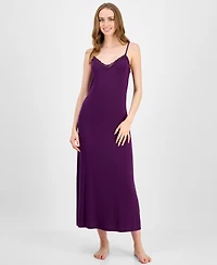 I.n.c. International Concepts Women's Lace-Trim Knit Nightgown, Exclusively at Macy's