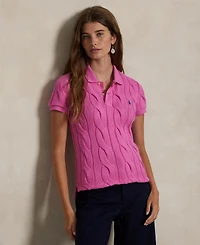 Polo Ralph Lauren Women's Cable-Knit Cotton Shirt