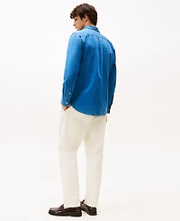 Tommy Hilfiger Men's Regular-Fit Cotton Chambray Shirt