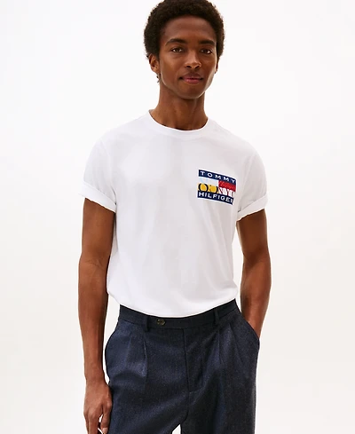 Tommy Hilfiger Men's Color Flag Graphic T-Shirt