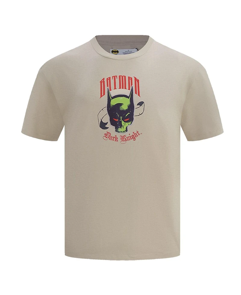 Freeze Max Men's Tan Batman Comics Olde English T-Shirt