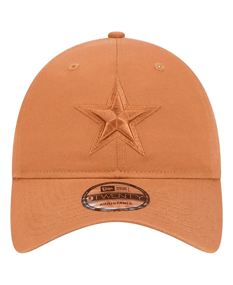 New Era Men's Brown Dallas Cowboys Tonal Color Pack 9TWENTY Adjustable Hat