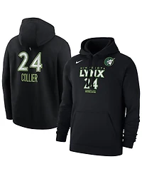 Nike Men's Napheesa Collier Black Minnesota Lynx Rebel Edition Name Number Pullover Hoodie