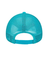 New Era Women's Aqua Miami Dolphins Peace Love Trucker 9FORTY Adjustable Hat