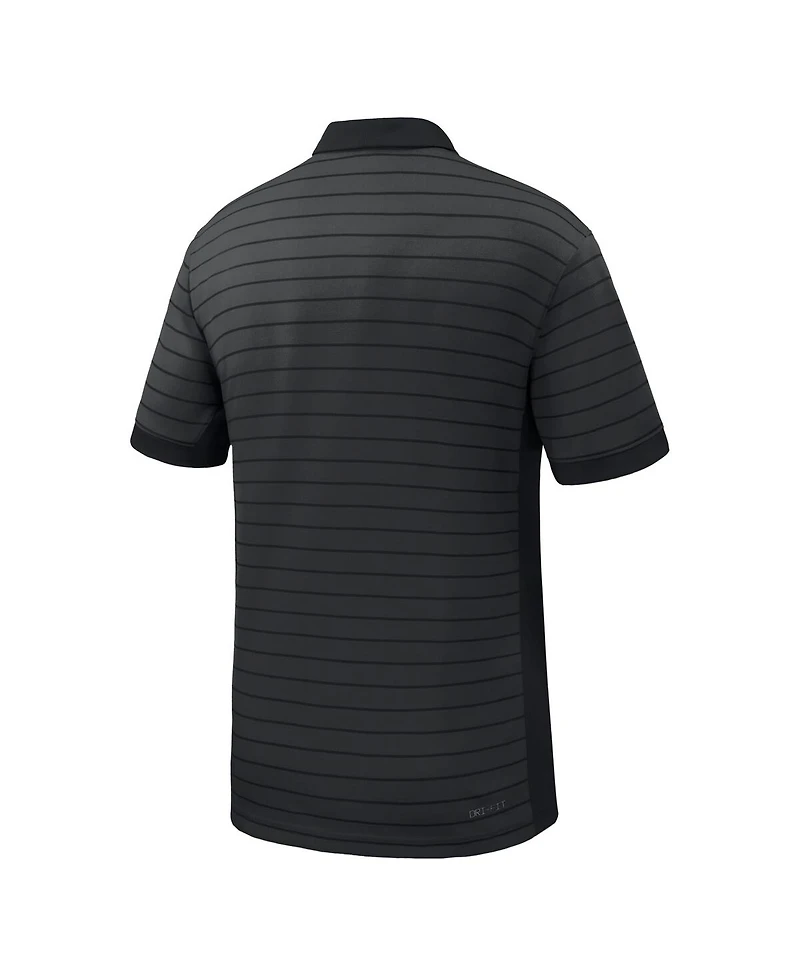 Nike Men's Black Missouri Tigers 2025 Early Season Coaches Sideline Victory Stripe Performance Polo Shirt
