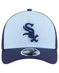New Era Men's Light Blue/Navy Chicago White Sox 2-Tone Color Pack 9FORTY M-Crown A-Frame Adjustable Hat