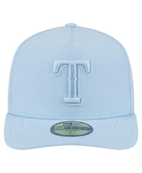 New Era Men's Light Blue Texas Rangers Color Pack A-Frame 59FIFTY Fitted Hat