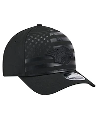 New Era Men's Black Nashville Predators Game Day Stealth Flag 9FORTY A-Frame Adjustable Hat