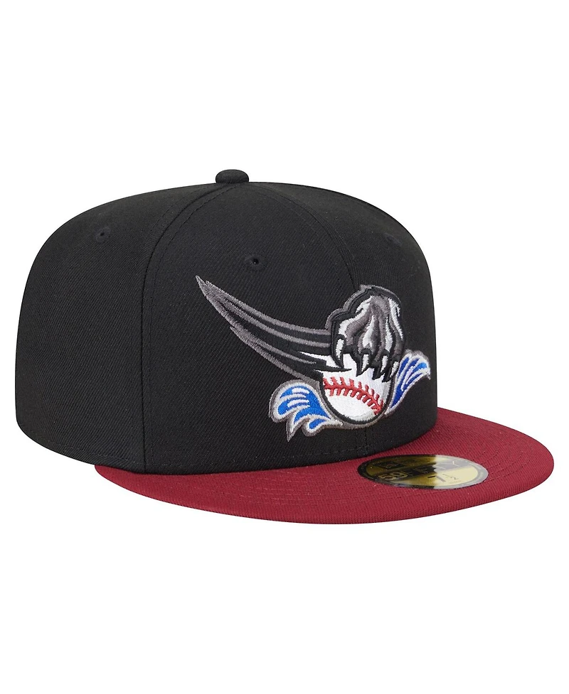 New Era Men's Black/Red Sacramento River Cats Authentic Collection 59FIFTY Fitted Hat