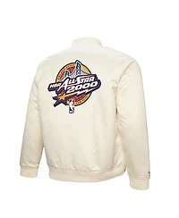 Mitchell & Ness Men's Cream 2000 Nba All-Star Game Full-Zip Satin Jacket
