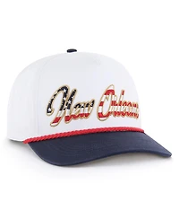 '47 Brand Men's White New Orleans Saints Patriotic Overhand Hitch Adjustable Hat