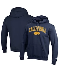 Champion Men's Navy Cal Bears Arched Logo Fleece Pullover Hoodie