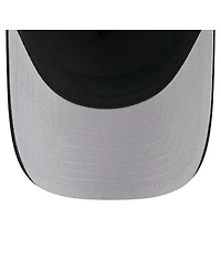 New Era Men's Black Texas Rangers City Initial 9FORTY A-Frame M-Crown Adjustable Trucker Hat