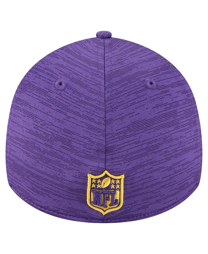 New Era Men's Purple Minnesota Vikings Stripes 39THIRTY Flex Hat