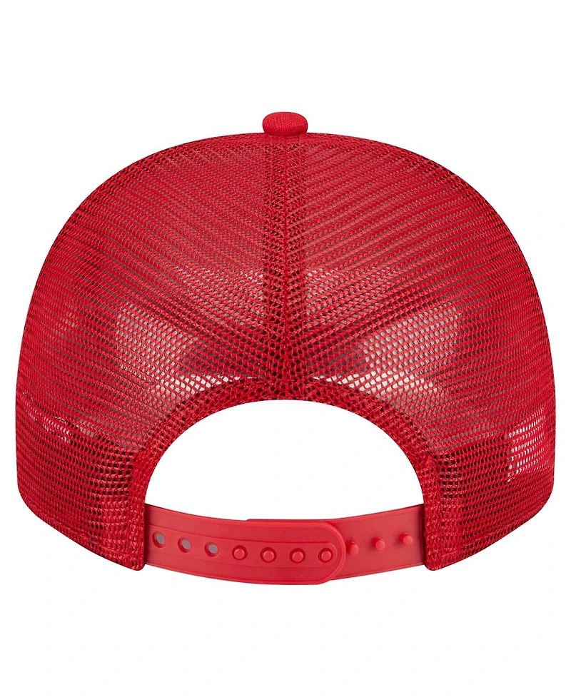 New Era Men's Red Carolina Hurricanes Vintage Team Rope A-Frame 9FIFTY Snapback Hat