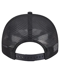 New Era Men's Black Boston Bruins Vintage Team Rope A-Frame 9FIFTY Snapback Hat