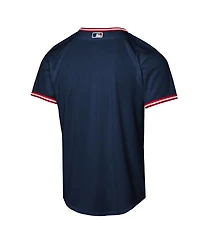 Nike Big Boys and Girls Navy Cleveland Guardians Alternate Replica 2.0 Jersey