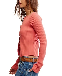 Free People Women's Button-Front Long-Sleeve Top