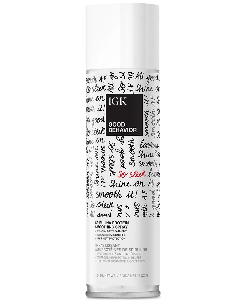 Igk Hair Good Behavior Spirulina Protein Smoothing Spray, 12 oz.