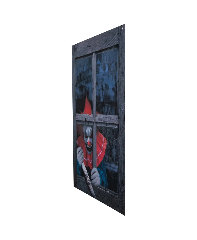 Northlight 47" Creepy Clown Scary Window Halloween Decoration