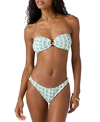 Oneill Womens Balearic Waves Convertible Bikini Top Hermosa Bikini Bottoms