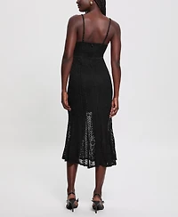 Guess Women's Sleeveless V-Neck Midi Dress