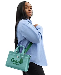 Coach Colored Denim Cargo Tote 26