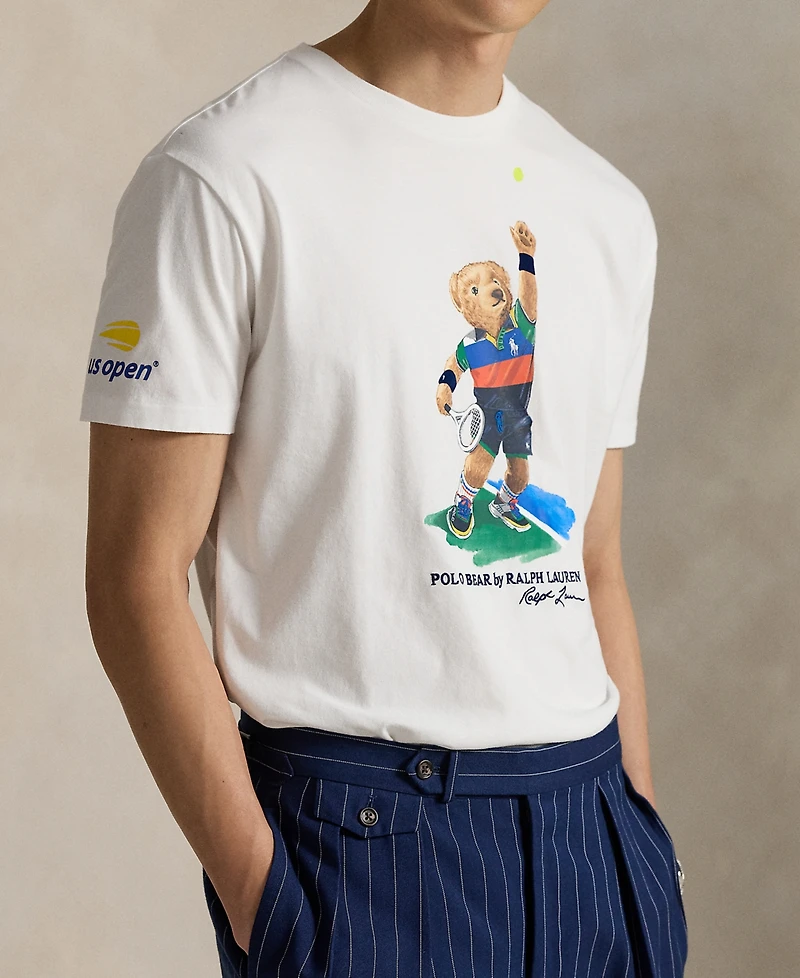 Polo Ralph Lauren Unisex Us Open Classic-Fit Bear T-Shirt