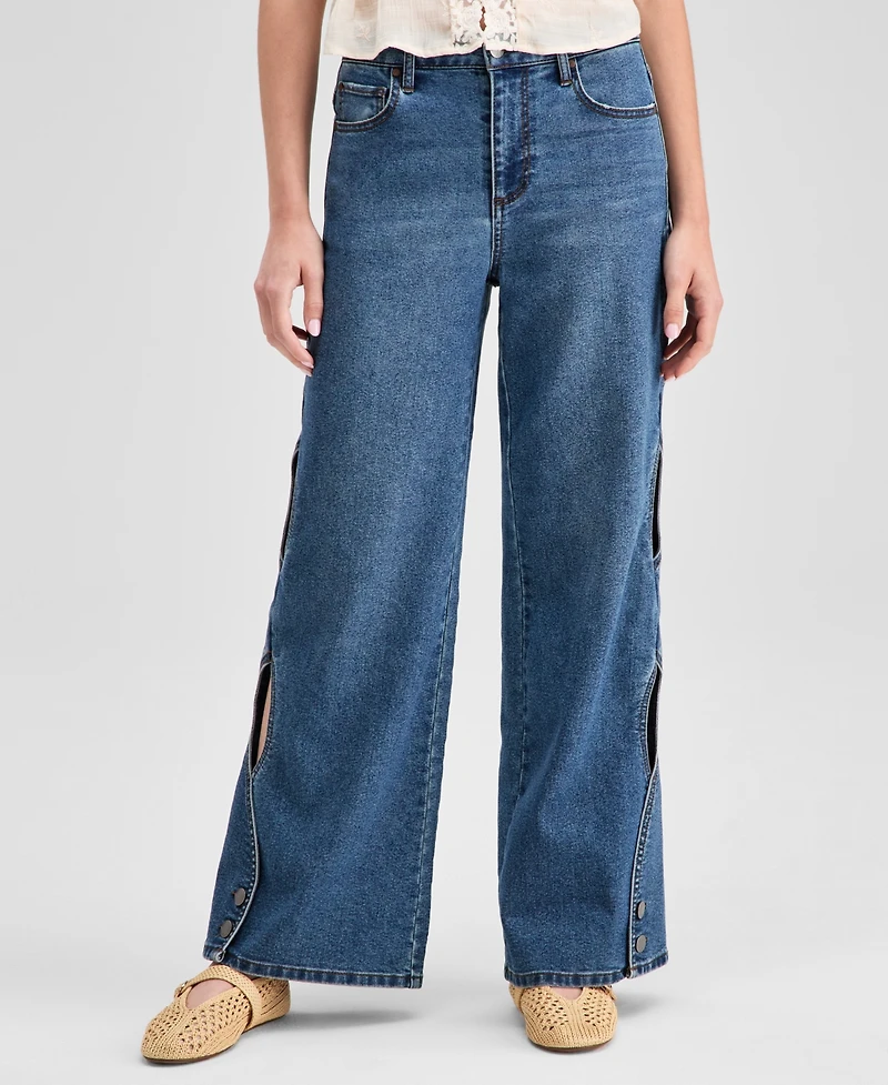 And Now This Women's High-Rise Cutout Flare Jeans, Macy's Exclusive