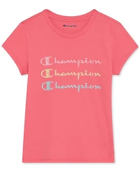 Champion Big Girls Short-Sleeve Logo Graphic T-Shirt