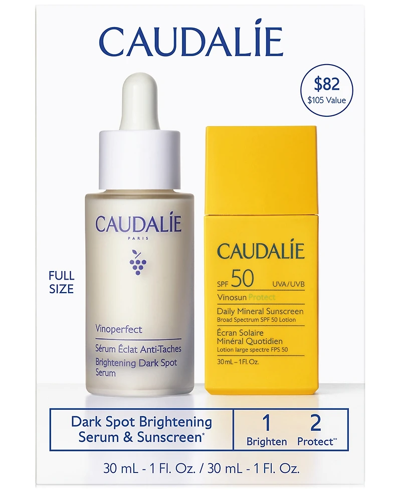 Caudalie 2-Pc. Dark Spot Brightening Serum & Sunscreen Spf 50 Set