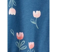 Carter's Baby Girls Cotton Long-Sleeve Bodysuit & Floral Pants, 2 Piece Set
