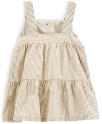 Carter's Baby Girls Striped Cotton Dress & Headwrap, 2 Piece Set