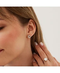 Spero London Dripping Molten Natural Textured Sterling Silver Authentic Earrings