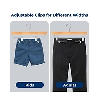 SereneLife 20 Pcs. Premium Wooden Pants Hangers