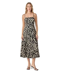 endless rose Women's Animal Print Midi Dress