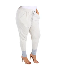 Poetic Justice Plus French Terry Drop Crotch Jogger Pants