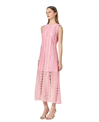 endless rose Women's Lace Tiered Midi Dress