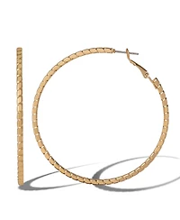 Jessica Simpson Omega Gold-Tone Statement Hoop Earrings