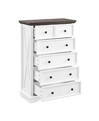 Casainc Tall Bathroom Cabinet Closet Organizers Storage Clothes with 6 Drawers