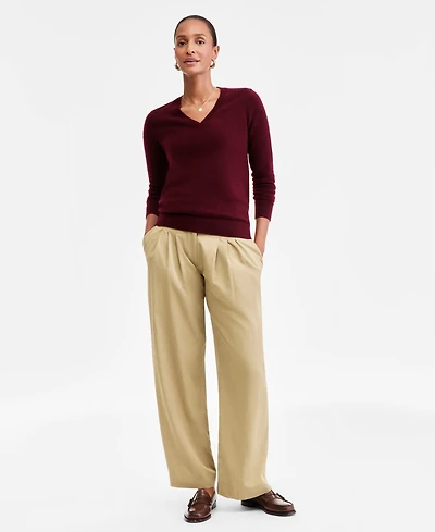 Charter Club 100% Cashmere Women's V-Neck Long-Sleeve Sweater, Macy's Exclusive