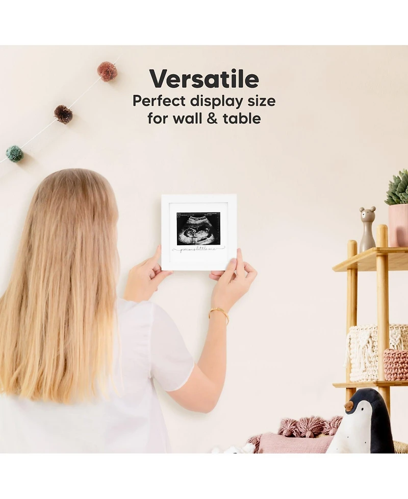 Solo Baby Sonogram Picture Frame, Modern Ultrasound Frames, Pregnancy Announcements Frame