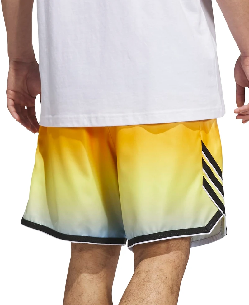 adidas Men's Faded 3-Stripes Logo Shorts