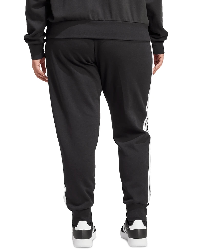 adidas Plus Essentials 3-Stripes Fleece Slim Pants