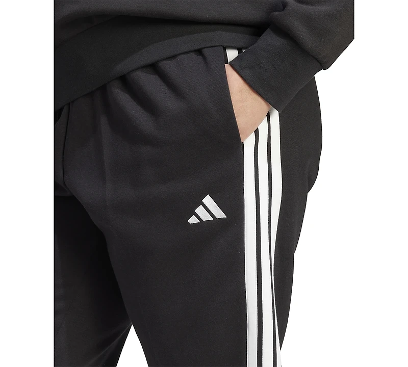 adidas Plus Essentials 3-Stripes Fleece Slim Pants